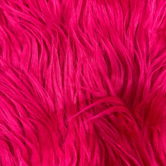 💔SOLD💔 DOLLS KILL Faux Leather Metallic Pants Faux Shag Fur Trim High Waist - Picture 6 of 9